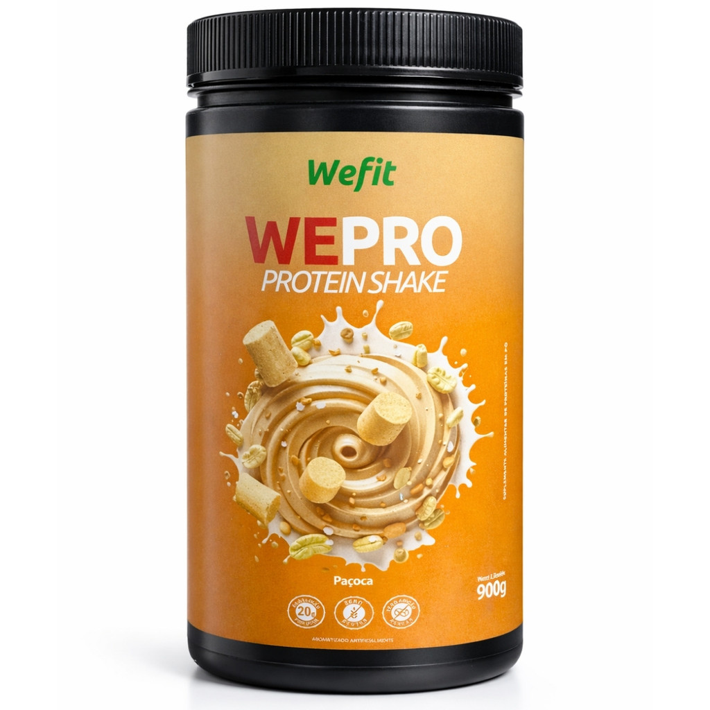 Wepro Pote 900g Sabor Paçoca Wefit | Shopee Brasil