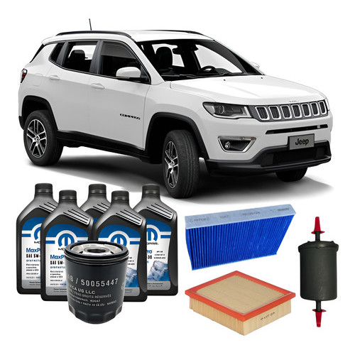 Kit Revisão Filtros E Óleo Original Jeep Compass 2.0 Flex | Shopee Brasil