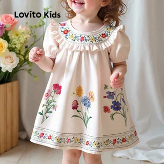 Vestido Infantil Lovito Kids com Babado