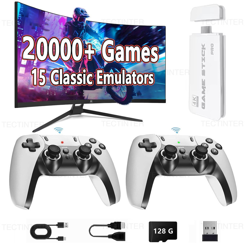 4K TV Game Stick M15 Console De Videogame 64G Embutido 20000 Jogos ...