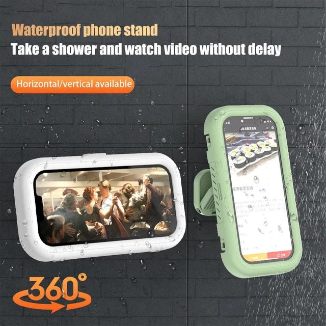 Suporte de Parede para Celular com Capa Protetora e Rotação 360°
