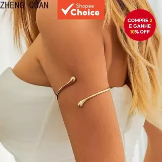 Pulseira Ajustável Banhada A Ouro 18K – Punho De Braço Vintage Moda Feminina Joia Corporal Presente em Oferta na Shopee