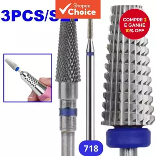 Kit de 3 peças/conjunto: Brocas de Tungstênio Profissionais para Removedor de Esmalte em Gel, para Ferramentas de em Oferta na Shopee