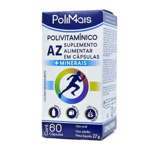 Polimais Polivitamínico A-Z 60 Cápsulas – Suplemento Alimentar