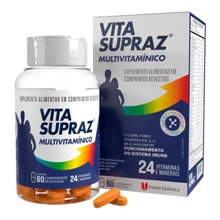 Suplemento Vita Supraz Multivitaminico A-Z C/ 60 Comprimidos - União Química