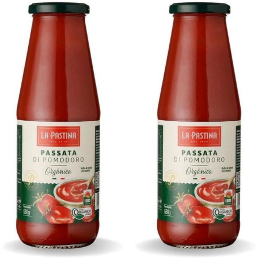 Passata Orgânica Italiana Di Pomodoro La Pastina 680g (2 Un) | Shopee ...