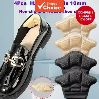 4 peças de protetores de calcanhar antiderrapantes ajustáveis - inserções seguras para sapatos folgados, almofadas em Oferta na Shopee