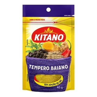 Tempero Baiano Kitano 40g -Embalagem com 24 Unidades em Oferta na Shopee