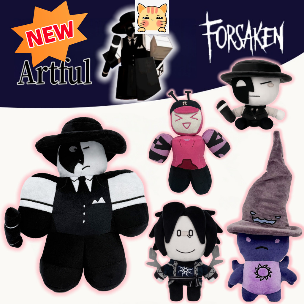 BCT ✨ Roblox Novo Die of Death Artful Plush Toy Forsken Twotime