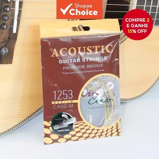 6 Peças/Set Cordas De Guitarra Acústica , Dois Tipos De Folk , Feitas De Bronze Fósforo , Adequadas Para Iniciantes E Us em Oferta na Shopee