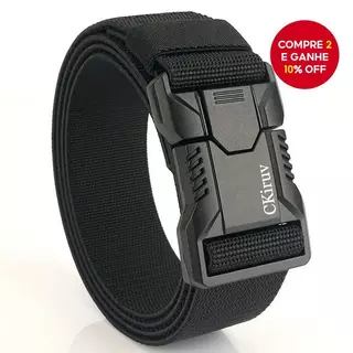 Masculino Cinto Preto Liberação Rápida Ajuste Automático Fivela Ecológica Business Casual Outdoor em Oferta na Shopee