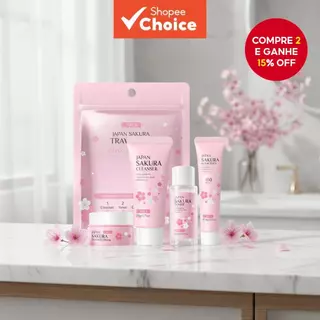 LAIKOU Japão Sakura Pacote de Cuidados com a Pele Viagem Correção de Tom e Hidratação 4 Itens em Oferta na Shopee