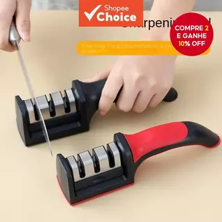 Afiador De Facas , Portátil Doméstico , Pedra De Afiar Rápida , Ferramenta De Polimento De Cozinha , Multifuncional em Oferta na Shopee