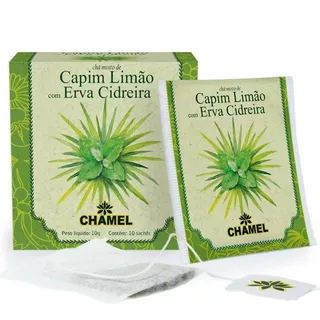Sache Chá Capim Limão com Cidreira 10g - CHAMEL em Oferta na Shopee