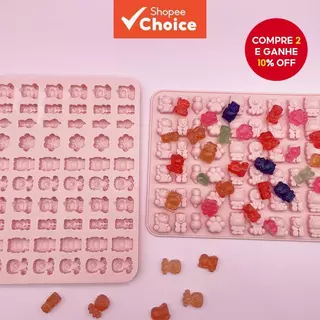 Molde De Cozimento De Doces QQ De Silicone-Moldes De Animais De Desenho Animado DIY De Alta Temperatura E Qualidade Alim em Oferta na Shopee