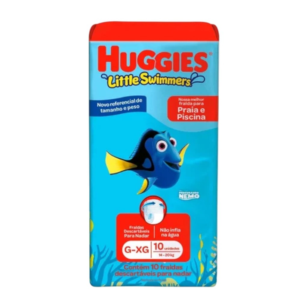 Fralda Praia E Piscina Little Swimmers G/XG 10Un - Huggies | Shopee Brasil