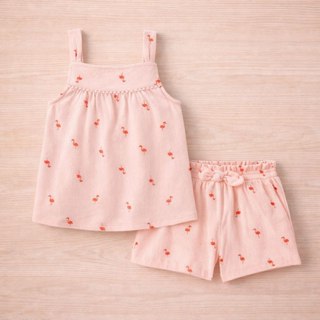 CONJUNTO 2 PEÇAS VERÃO CARTER'S MENINA FLAMINGO em Oferta na Shopee