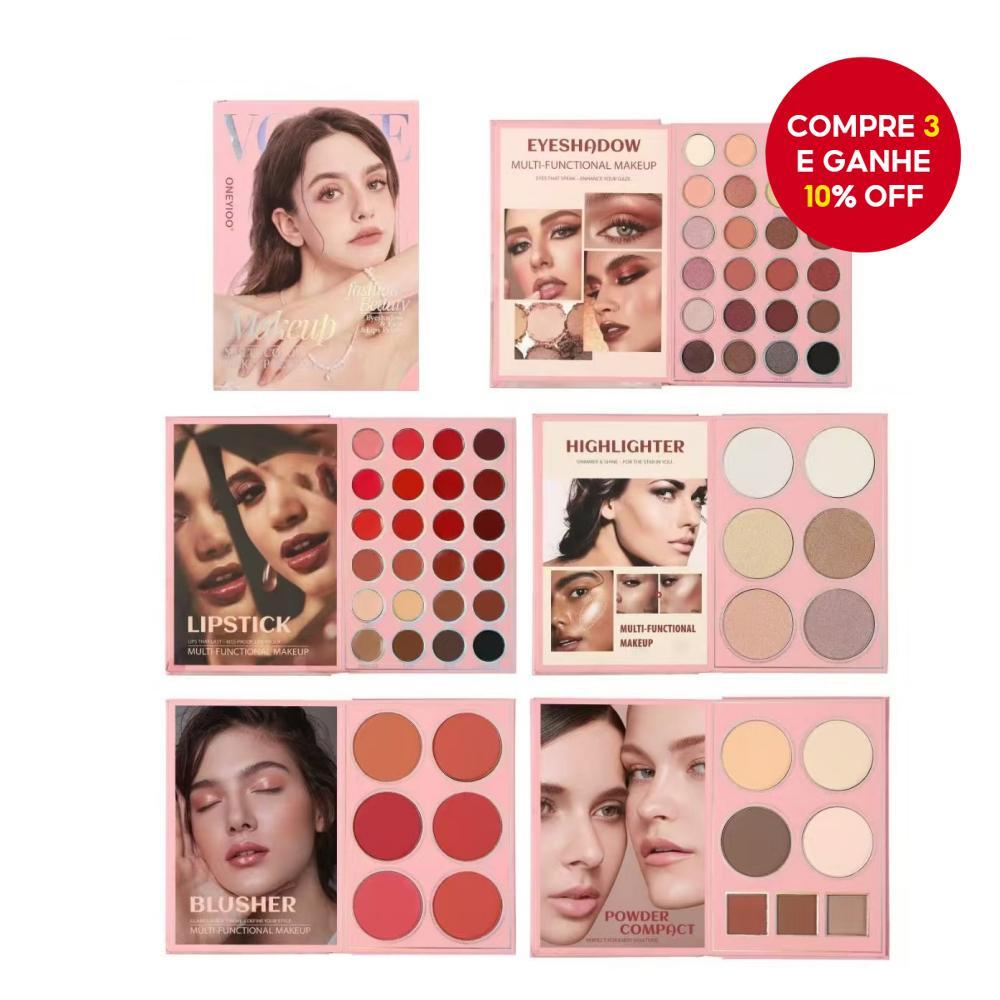 Paleta De Maquiagem De 67 Cores E Conjunto De Sombras 3 Em 1-# ValueSet Para Iluminador , Blush Os Olhos , Pigmentos Pro em Oferta na Shopee