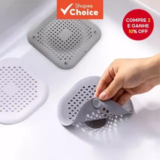 Filtro De Cabelo De Silicone E Plugue De Drenagem Para Banheira Chuveiro-Evita Entupimentos Odores em Oferta na Shopee