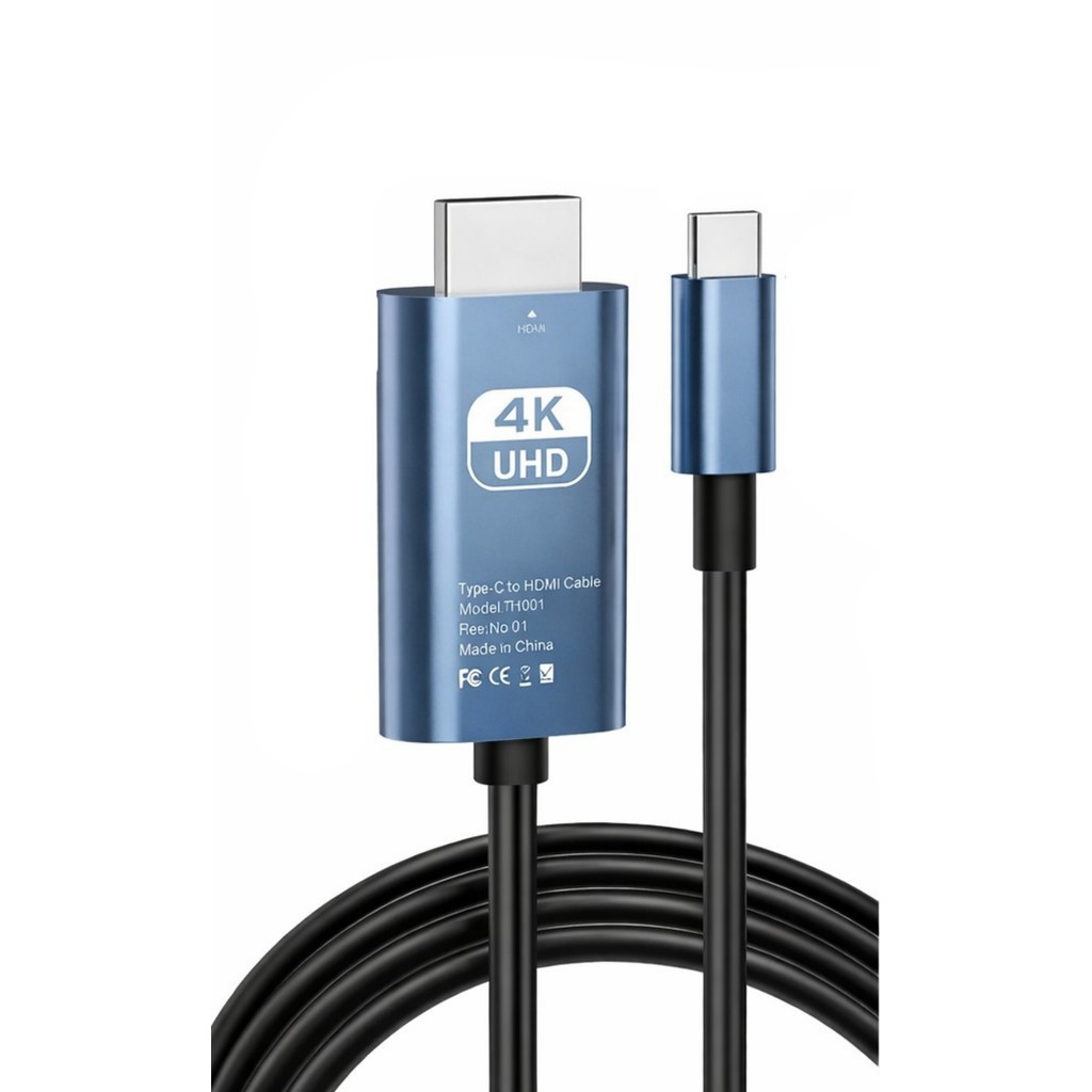 Cabo USB-C Para HDMI De Alta Velocidade 4K 30Hz 2 Metros | Shopee Brasil