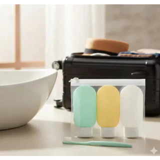 1/2/3Kit  Estojo Transparente Útil Para Viagens Dispensador Cada pacote3 Frascos 60ML Plástico Mundo em Oferta na Shopee