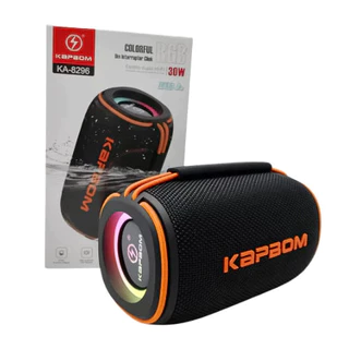Caixa de Som LED RGB Bluetooth Portátil TWS 30W Kapbom KA-8296 Alto-falantes duplos à prova d'água em Oferta na Shopee