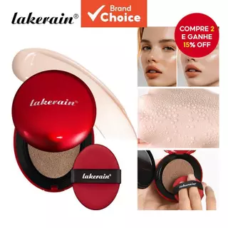Base Hidratante Lakerain Vermelha com Cushion, à prova d'água, acabamento natural e leve, para pele radiante. em Oferta na Shopee