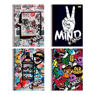 Caderno Espiral Foroni Universitário Capa Dura Bomber 15 Matérias 240 Folhas - Embalagem com 2 Unidades em Oferta na Shopee