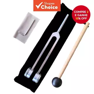 Garfo Para Terapia Sonora 128Hz Redução do Estresse com Teste de Emissão Otoacústica e Ferramentas de Limpeza de Ouvidos em Oferta na Shopee