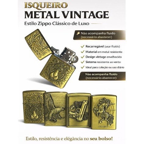 アクセサリー BM Zippo case Case Isqueiro Zippo em Promoção na Shopee Brasil 2026