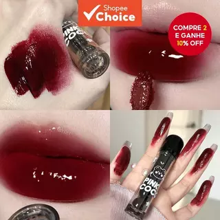 Brilho Labial Semelhante A Espelho De Alto , Batom Suave E Sem Secagem , Plumping , Linhas Labiais Invisíveis em Oferta na Shopee