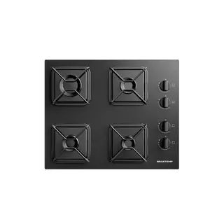Cooktop a Gás Brastemp em Vidro Temperado com 04 Bocas Preto - BDD61BE em Oferta na Shopee