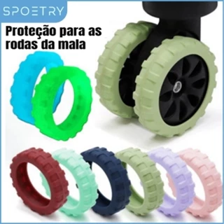 Kit 8 Capas de Silicone para Rodas de Mala: Durável e Antiderrapante em Oferta na Shopee