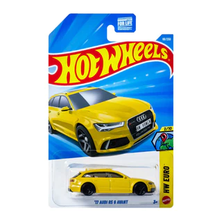 Carrinho Hot Wheels 17 Audi RS 6 Avant Amarelo 2026 Lote C JJJ33 2/10