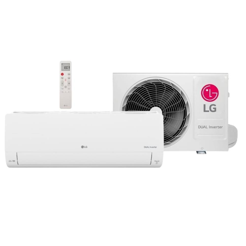 ofertas 51% Ar Condicionado Split LG DUAL Inverter AI Voice 12000 BTUs Frio 220V S3-Q12JA31L