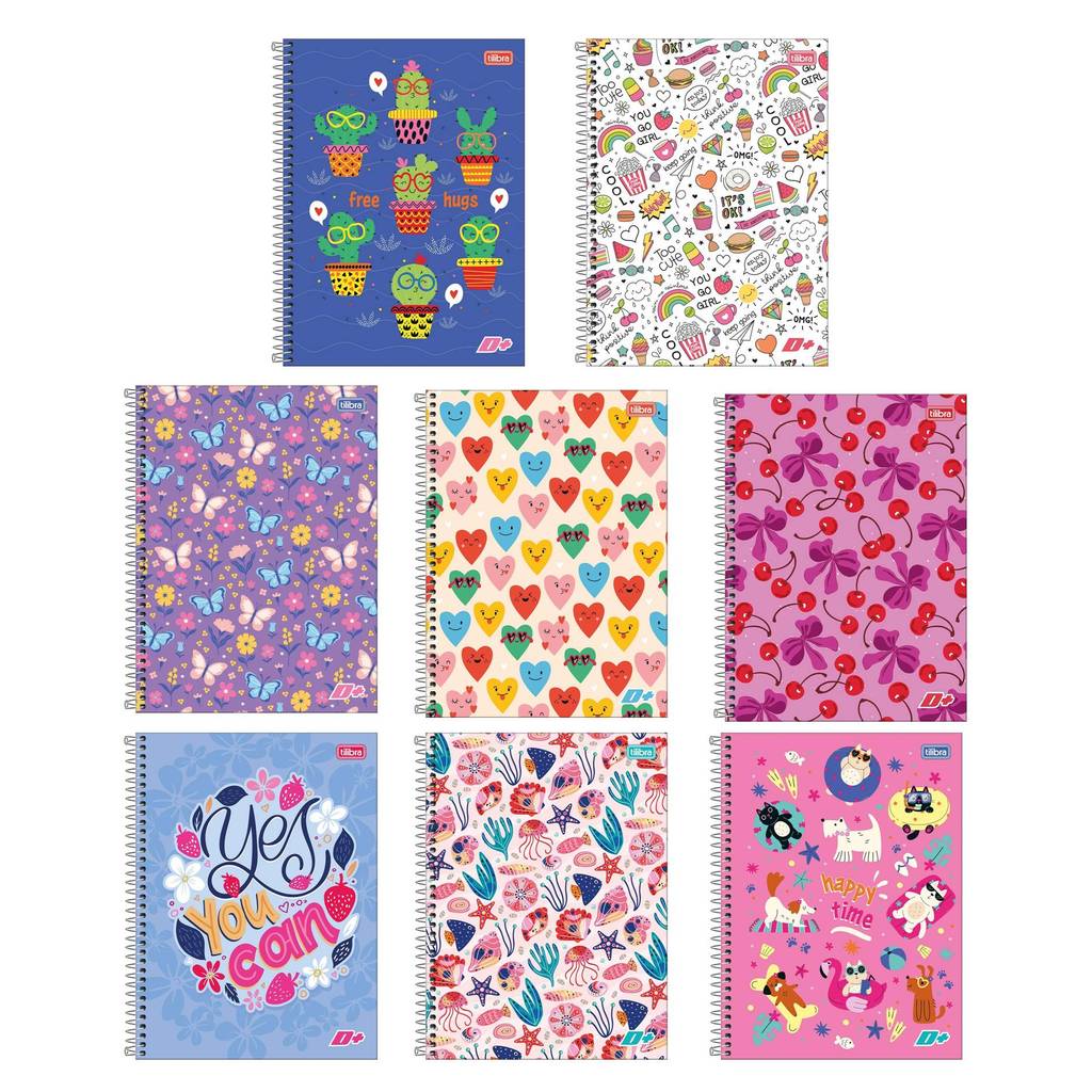 Caderno Universitário 20 Matérias D+ Feminino 400 Folhas Tilibra ...