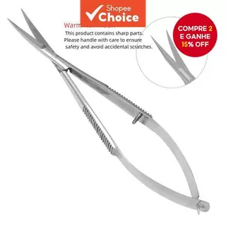 Tesouras de Aço Inoxidável Estilo Barb/Russo de Alta Qualidade para Cutículas, Tesoura de Corte Reto para Remoção de em Oferta na Shopee