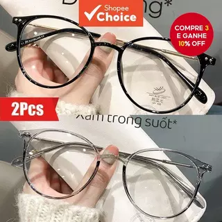 2 Unidades De Óculos De Bloqueio De Luz Azul Com Lente Marrom UV400 Para Moda Feminina em Oferta na Shopee