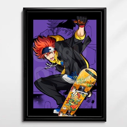アート・デザイン・音楽 sk8 on the wall / catalog & sticker Quadro SK8 the Infinity Anime Pôster Placa Decorativa | Shopee Brasil