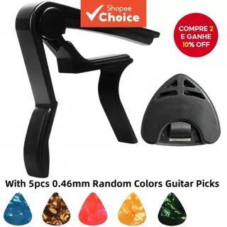 Capo Premium Para Guitarra E Ukulele | Com 5 Palhetas De 0.46 Mm , Ferramenta De Ajuste Rápido Ideia De Presente De Músi em Oferta na Shopee