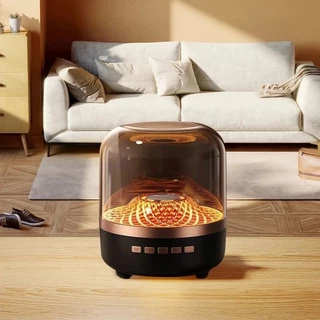 Caixa de Som Bluetooth Potente com Subwoofer, Graves Profundos e Design em Vidro LED em Oferta na Shopee