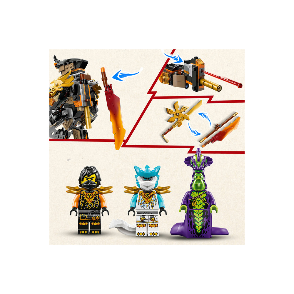 Lego Ninjago Robô de Missões do Cole e Zane Dragão 71854 | Shopee