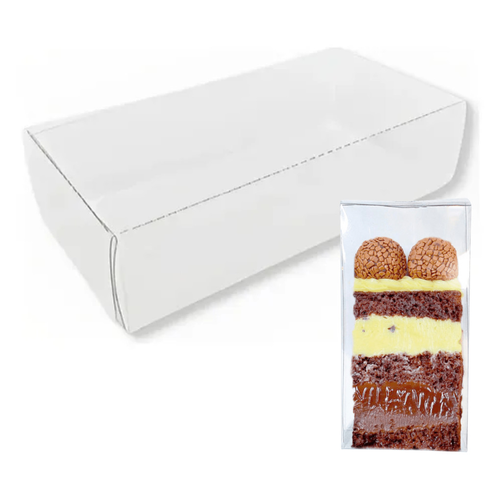 Embalagem Mini Slice Cake Box Fatia Bolo Pvc Cristal | Shopee Brasil