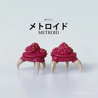 Novo Modelo de Brinquedo Metroid Alienígena Água-viva em Massa Ornamento de Mesa B9AA