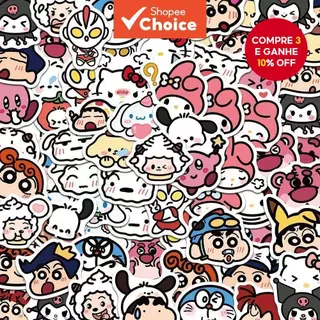 100 Peças Adesivos De Desenhos Animados Kawaii-Decalques De Vinil À Prova D'água Para Laptop , Garrafa De Água E Telefon em Oferta na Shopee