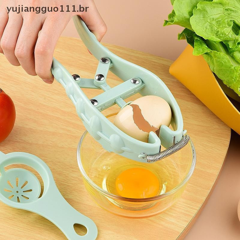 # Novo Criativo Separador De Ovo Cru Topper Cortador Abridor De Casca Boca Rápida Nova Cozinha Cozinhar Gadget Ferrament | Shopee Brasil