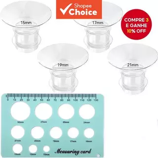 Inserção De Capa De Alargamento 15/17/19/21mm Para TSRETE Medela Momcozy S9 S12 Bombas Tira Leite Vestíveis Presente De em Oferta na Shopee