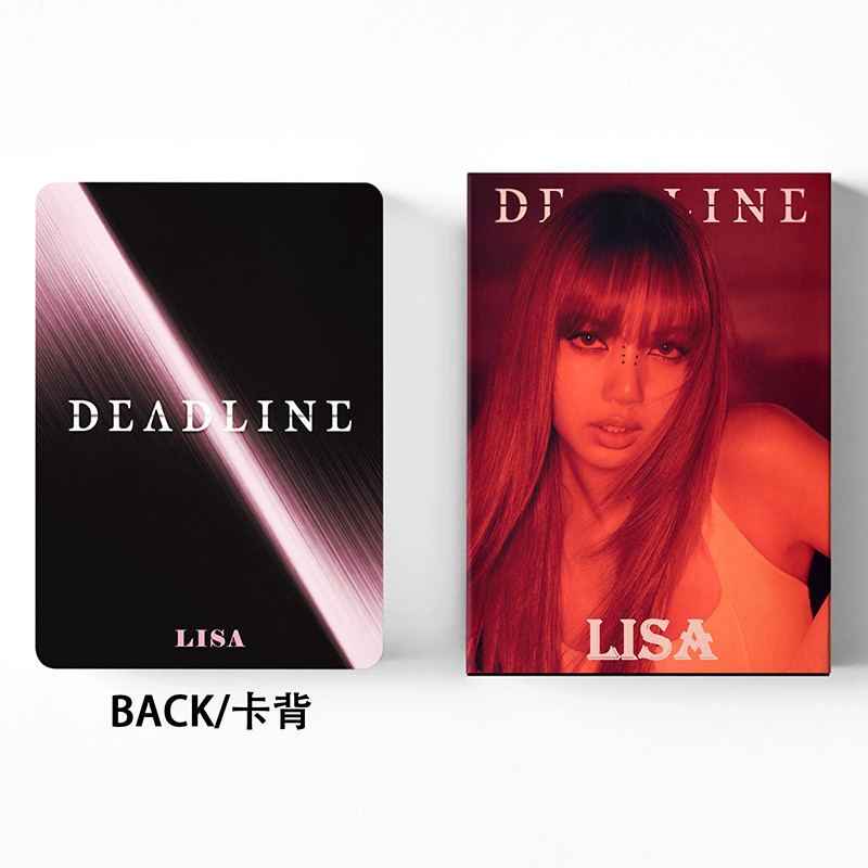 BLACKPINKトレカ リサ DEADLINE LISA 127 Pçs/Caixa BLACKPINK LISA Photocard DEADLINE Álbum KPOP LOMO