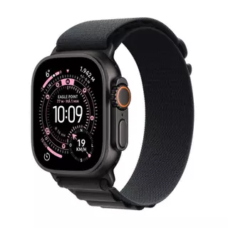 Apple Watch Ultra 3 GPS + Cellular - Caixa preta de titânio – 49 mm - Pulseira loop Alpina preta – G