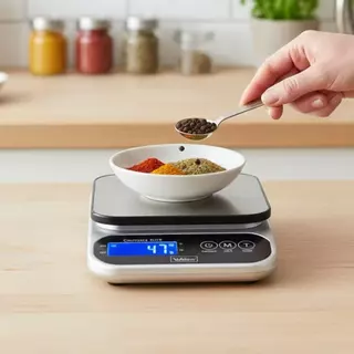 Balança Digital Precisão Alta Capacidade 5Kg Cozinha Alimentos Compacta